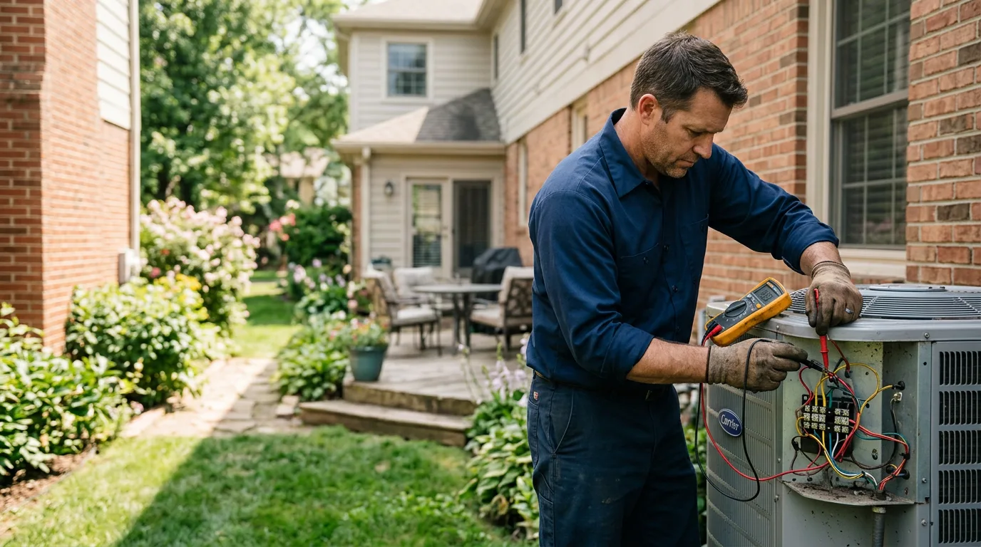 HVAC technician working near Greeley, CO